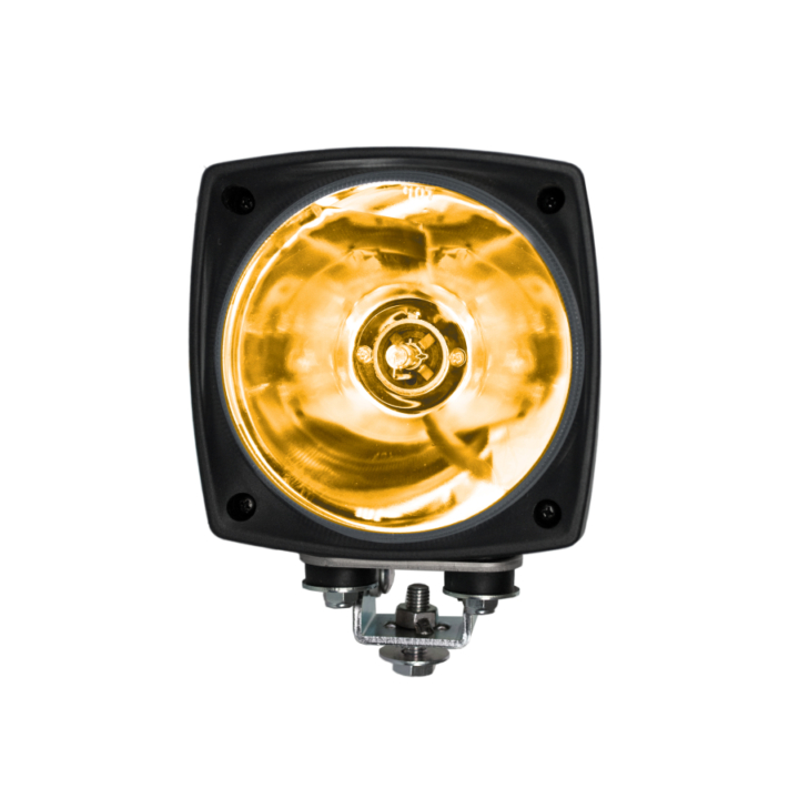 123-95000SA <BR />5”× 5” H.I.D. Work Light – 24V Amber Spot