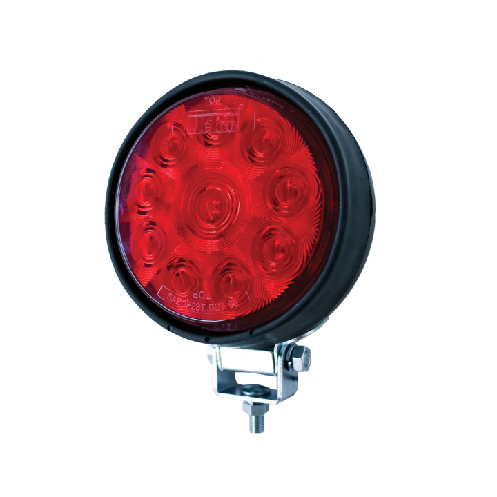 128-5040010R <BR /> 4” Round L.E.D. Red Tow Light
