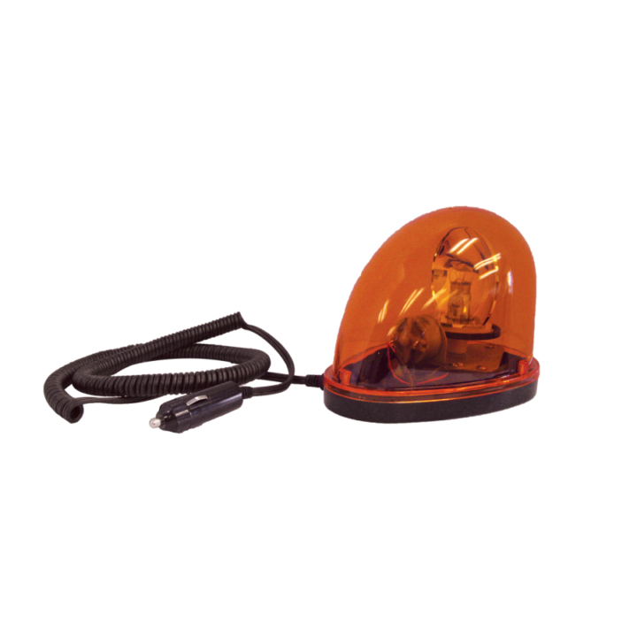 126-333A <BR />5″ x 7″ Incandescent Amber Rotating Beacon – Magnetic