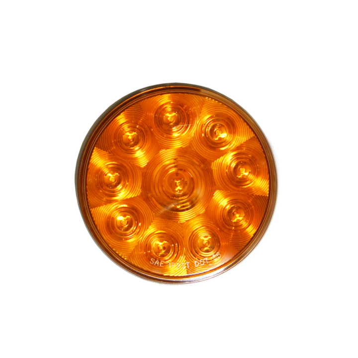 127-40010A <BR /> 4” Round “Compact CountTM” L.E.D. Sealed Lamp – Amber