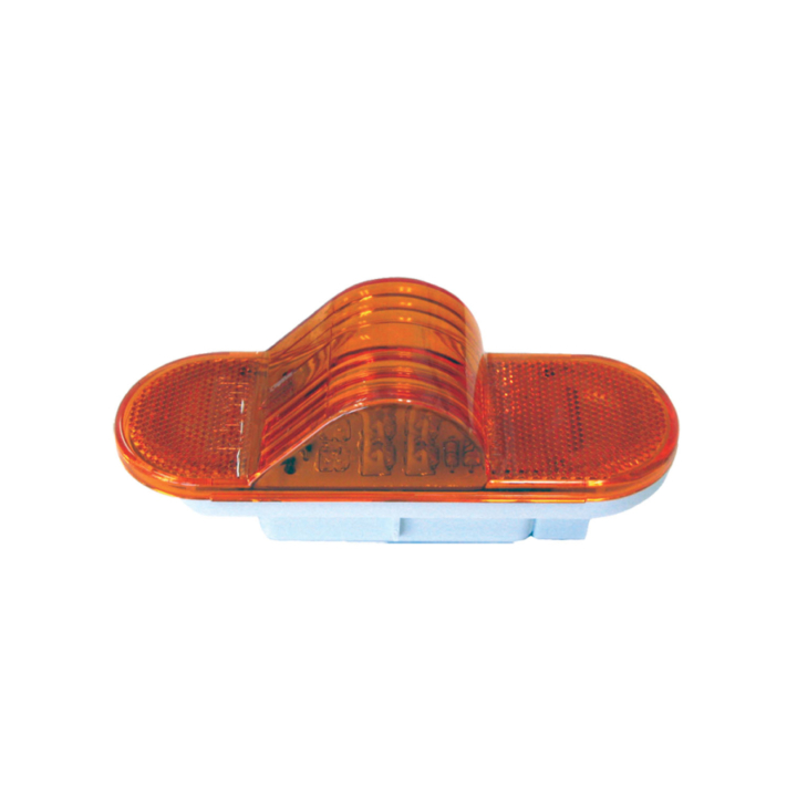 127-40073A <BR /> 6” x 2” Oval “Compact CountTM” – Amber