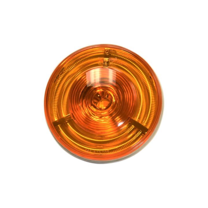 127-40607A <BR /> 4” Round “HelixTM” 3-D L.E.D. Sealed S/T/T Lamp – Amber