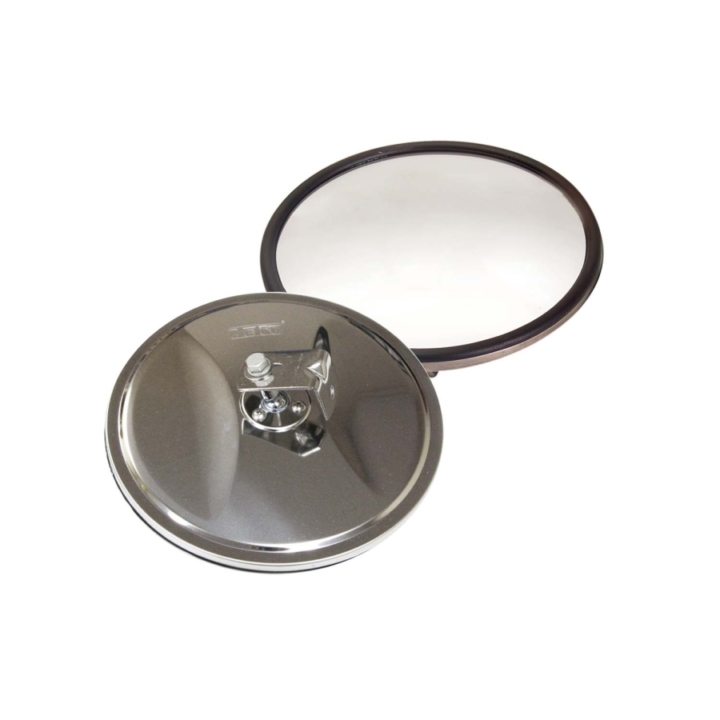 124-6306B <BR />6” Stainless Steel Convex Mirror with Center Mount