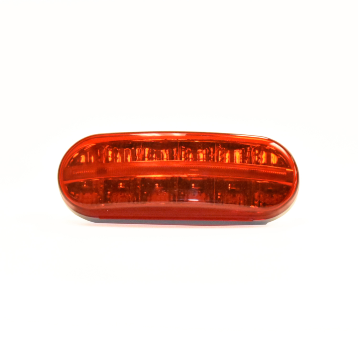 127-60607R <BR />6”x2” Oval 3D Helix L.E.D. S/T/T Lights – Red