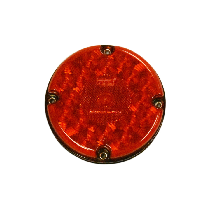 127-65000R <BR /> 7” Round “Maximum CountTM” L.E.D. Sealed S/T/T Bus Lamp – Red