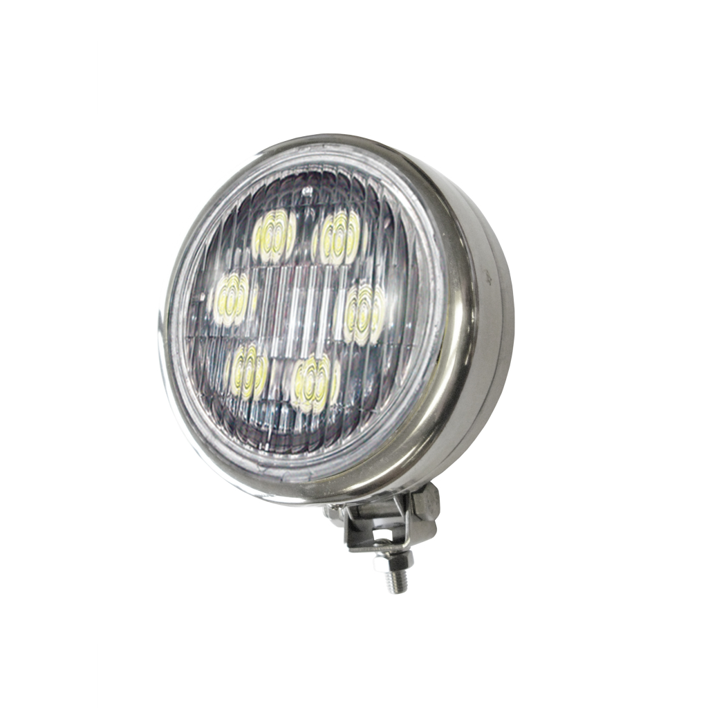 128-50LED4411 5” Round (PAR 36) L.E.D. Work Light in Rubber Housing 128-50LED4411  - Jetco