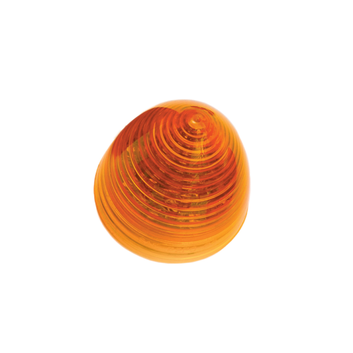 126-1019A <BR />2.5” Amber “Beehive” Style Sealed Marker Lamp