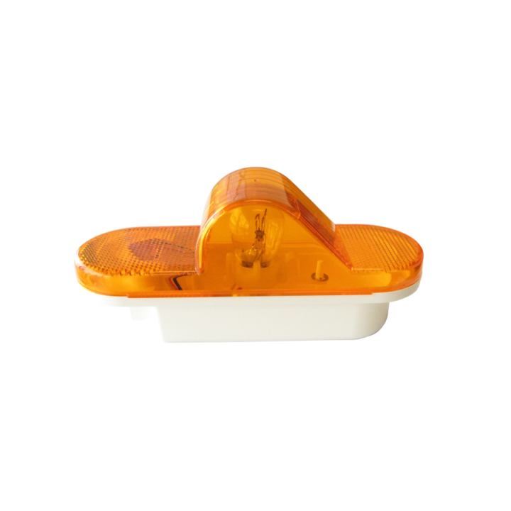 126-4073A <BR />2” × 6” Oval Amber Mid-Turn / Marker Sealed Lamp